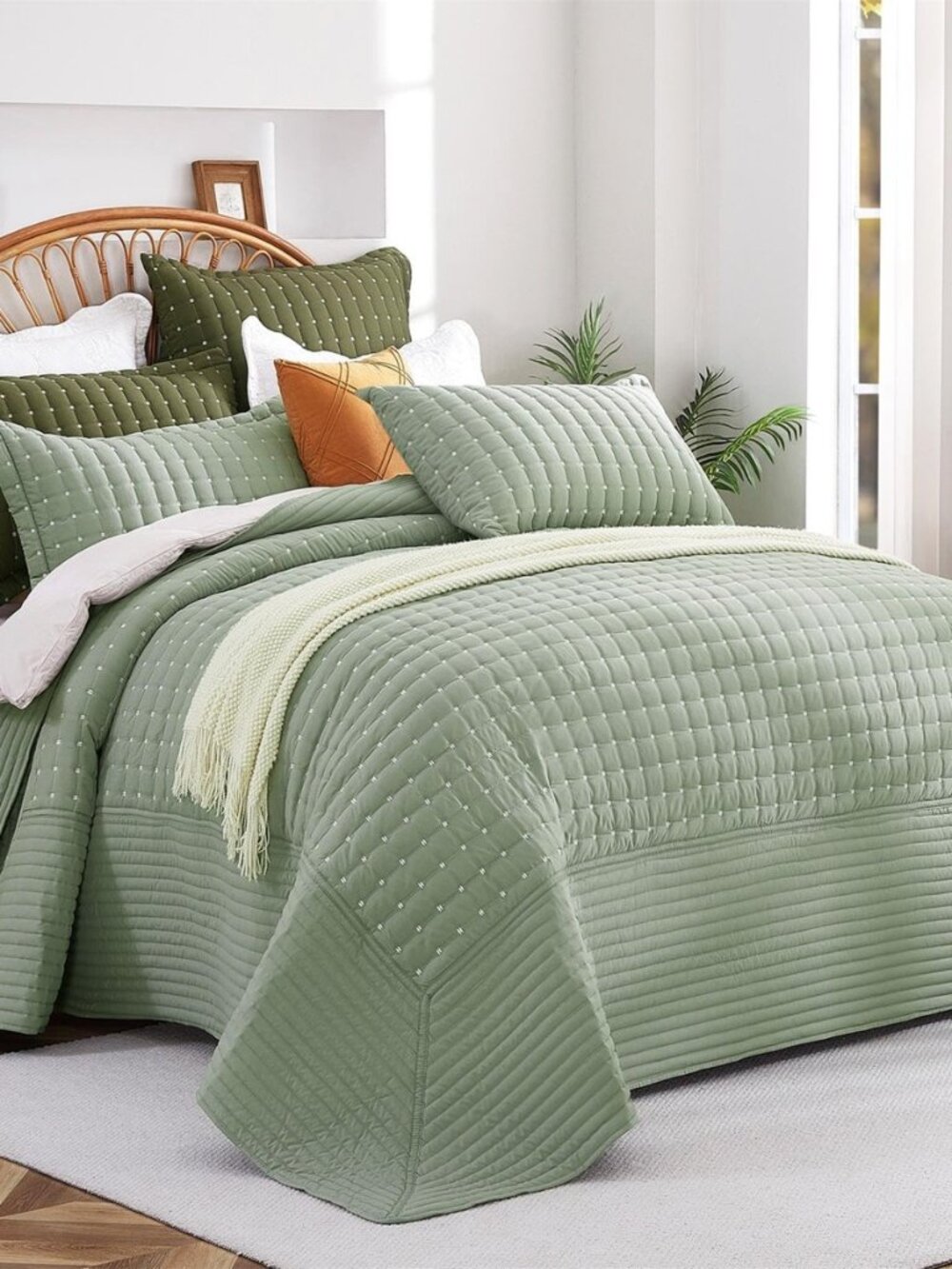 120"x120" Oversized King Size Quilt,Lightweight Minimalist Bedspread with